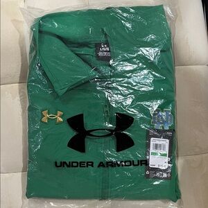 Under Armour Emerald Kelly Green Jacket with Black and Gold Accents